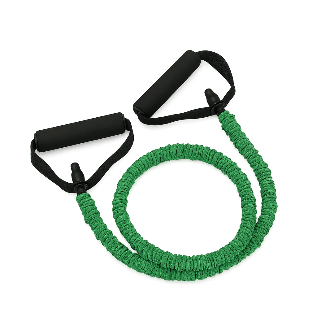 Resistance band with handles - Grøn