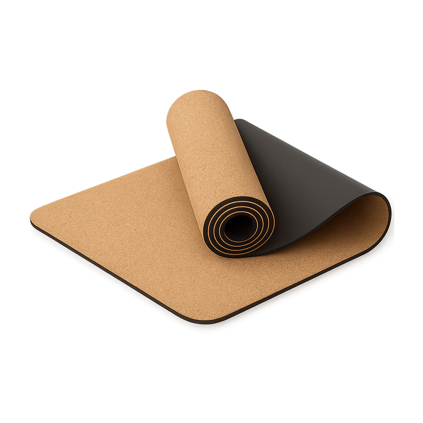 Kork Yogamåtte 183×66 cm – 5 mm tykkelse